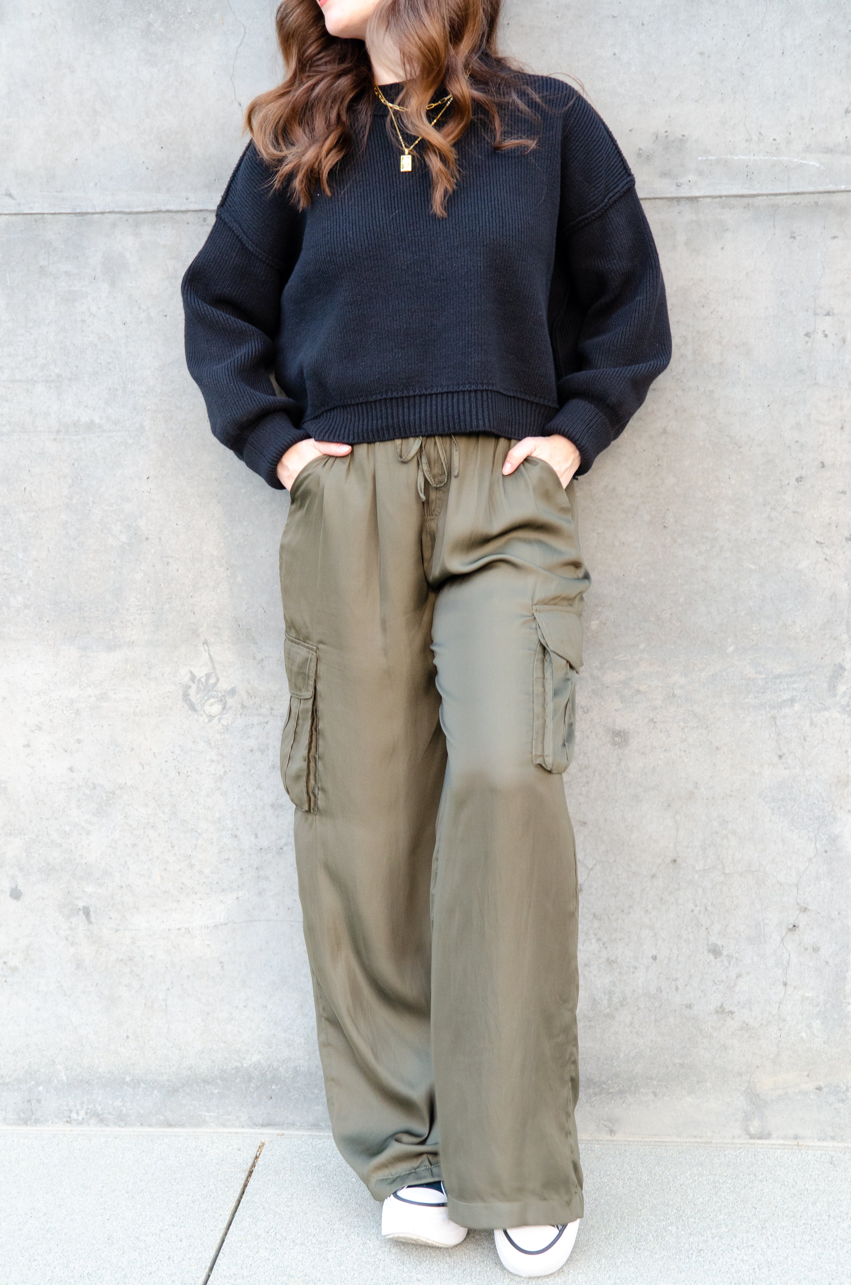 Rogue Satin Cargo Pants