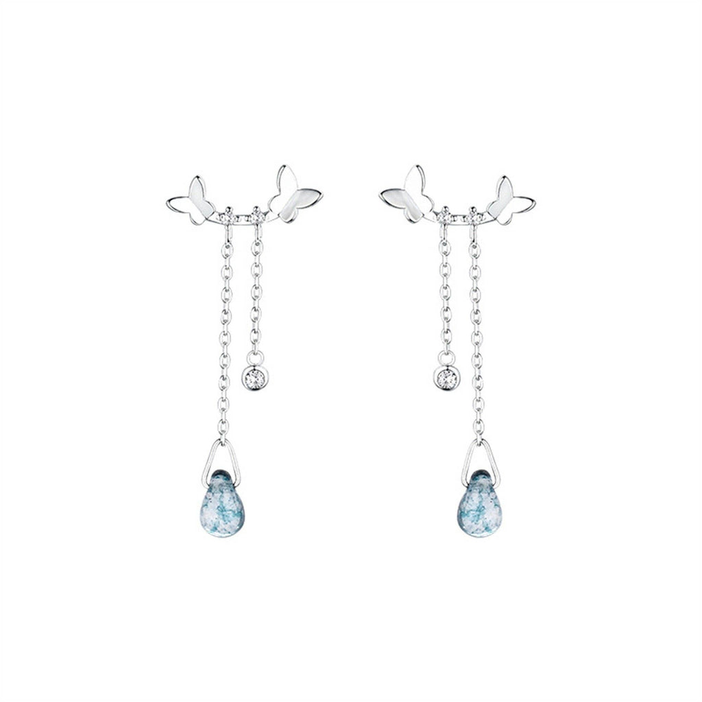 Butterfly Dangle Drop Earrings