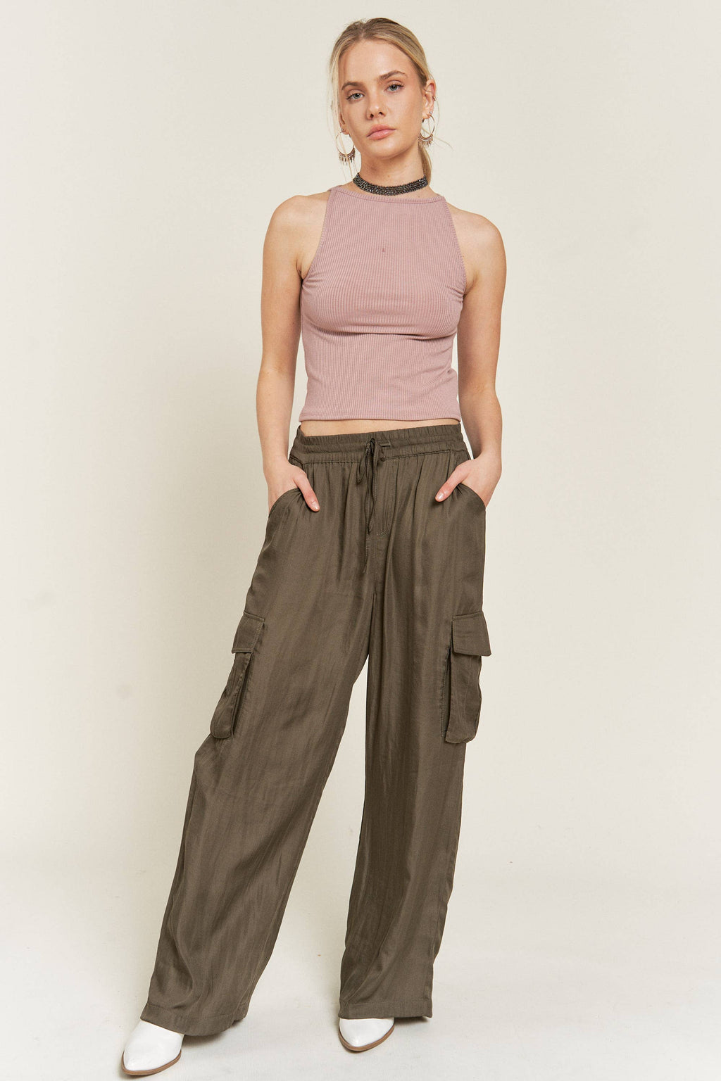 Rogue Satin Cargo Pants