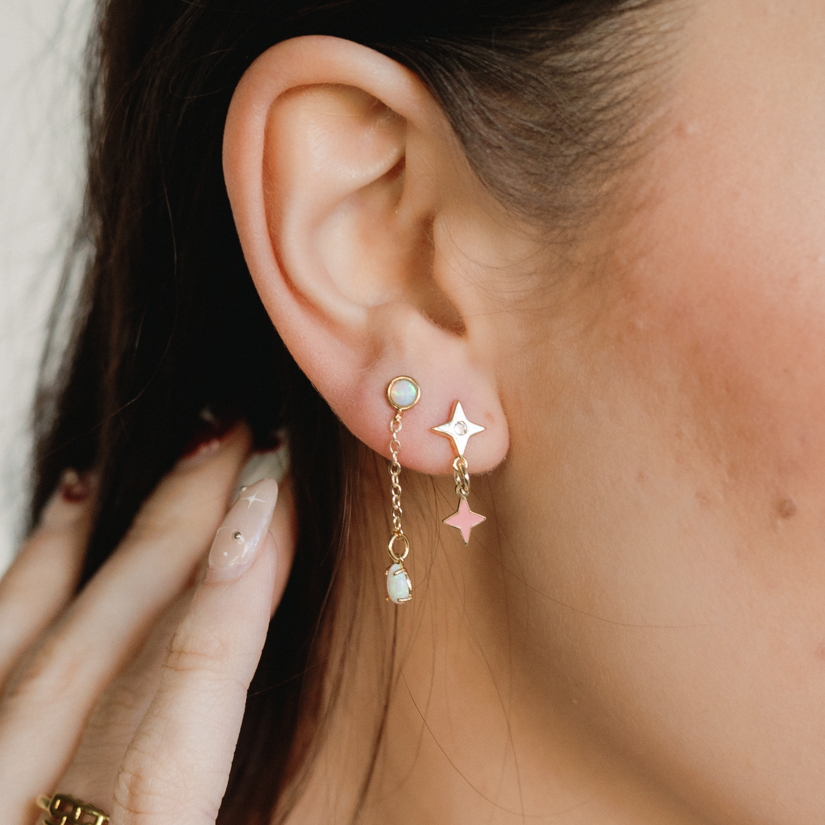 Invisible String Earrings