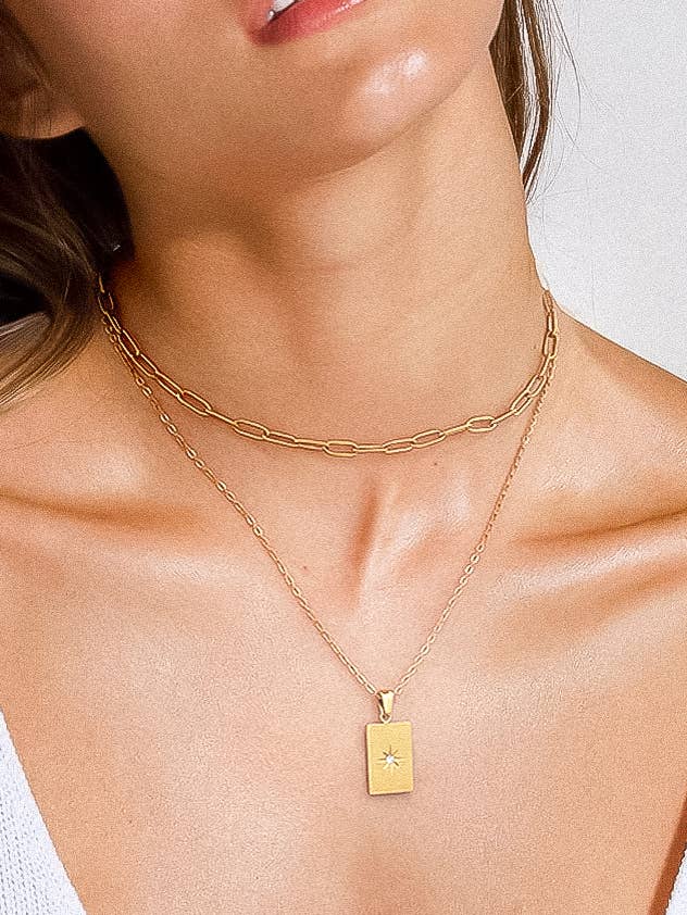 Astro Layered Chain Necklace