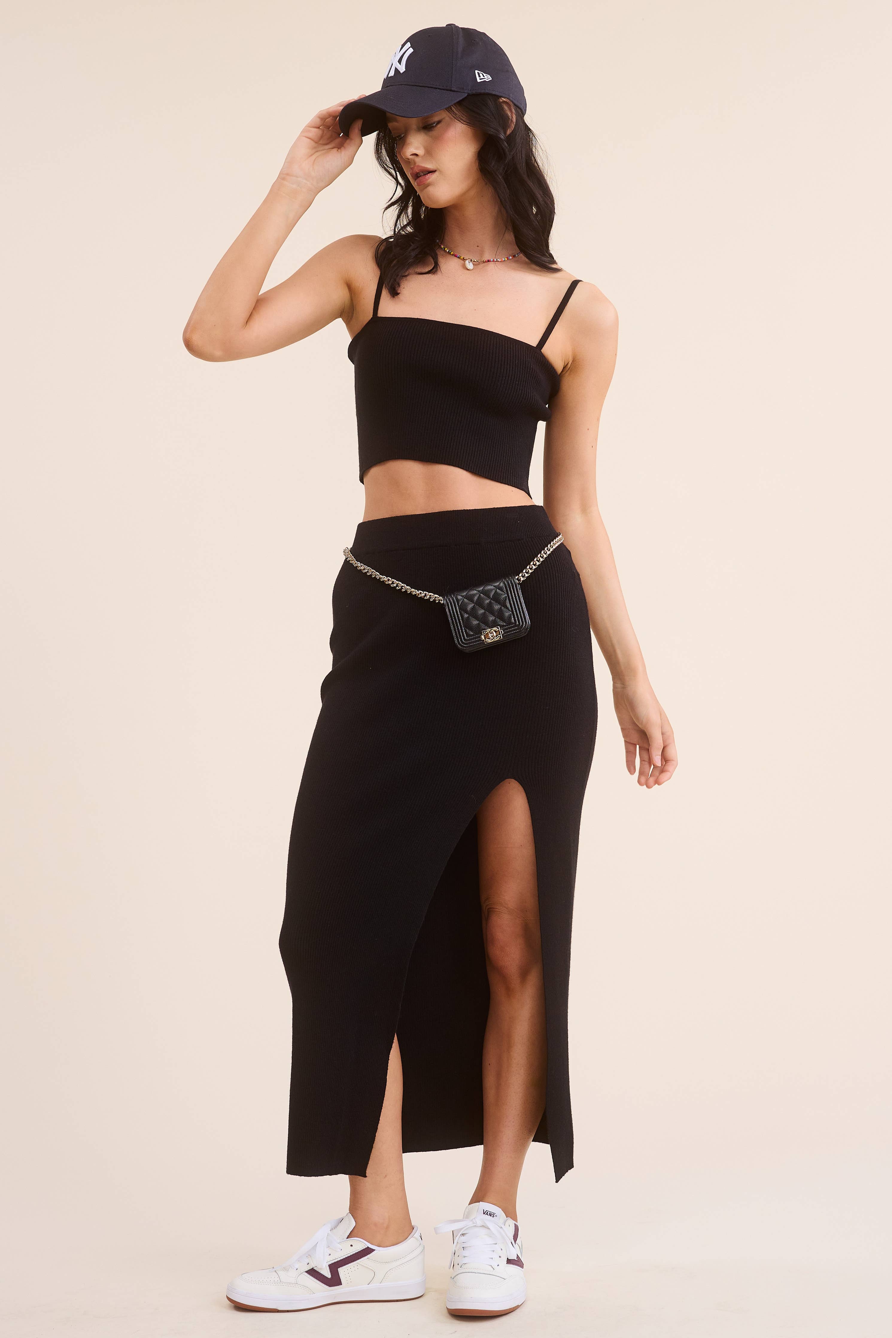 Dark Star Tank & Midi Skirt Set