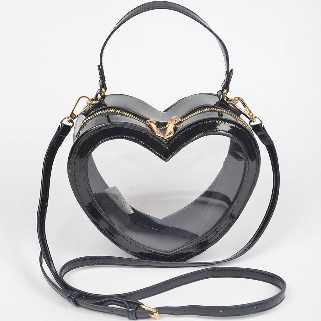 Heart Shape Clear Staduim Bag