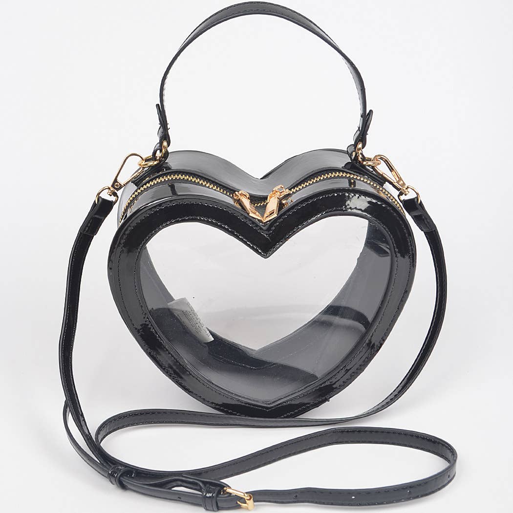 Heart Shape Clear Staduim Bag