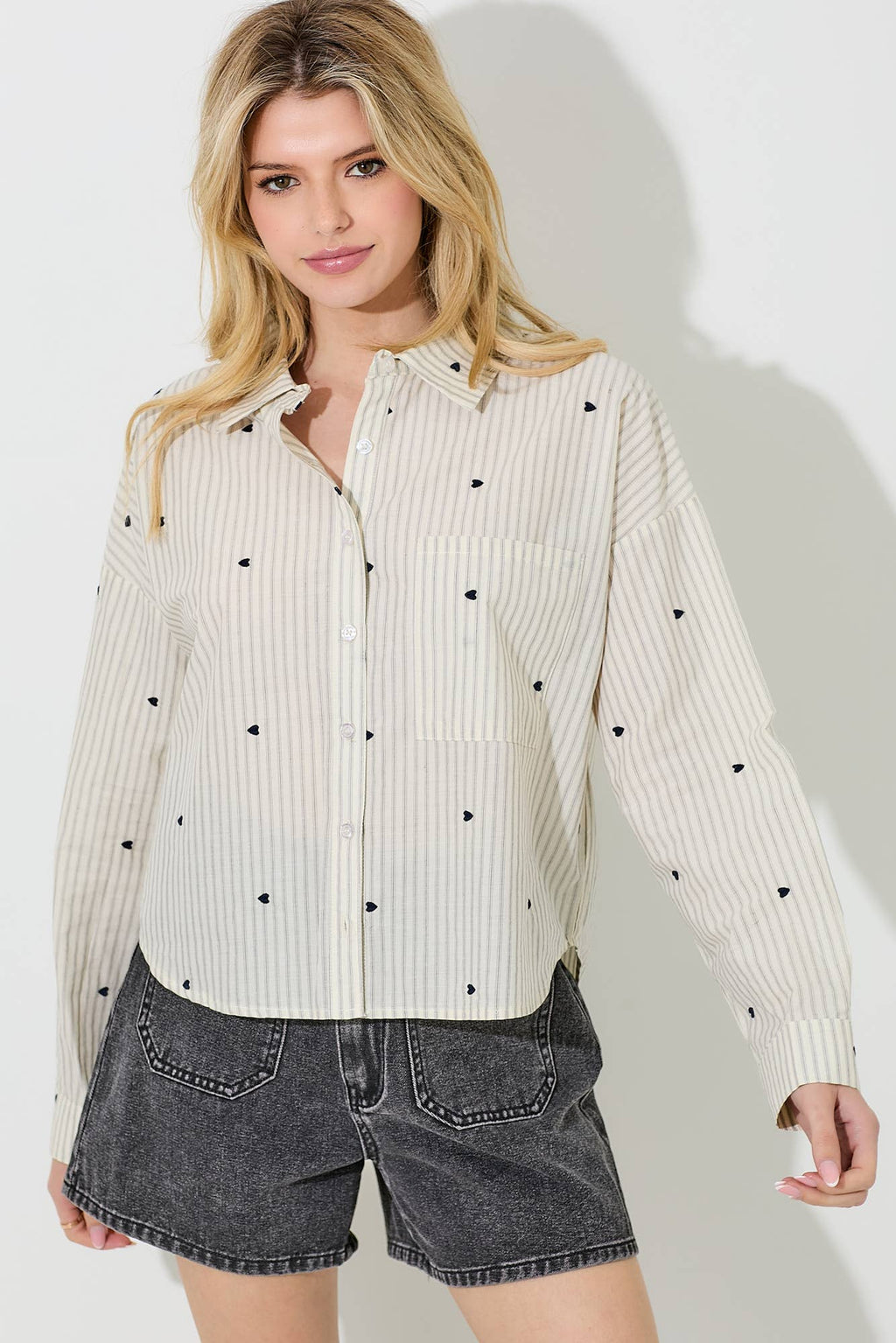 So In Love Button Up