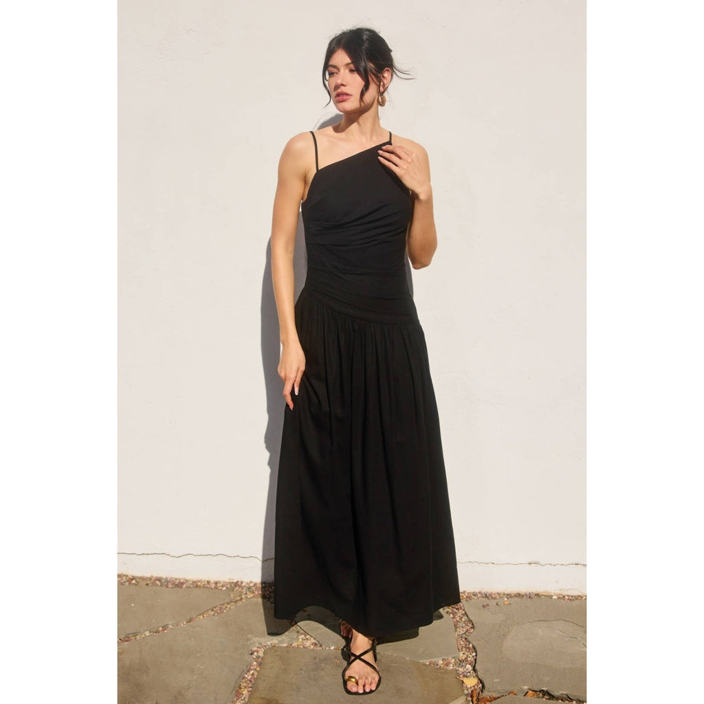 Heaven Sent Ruched Maxi Dress