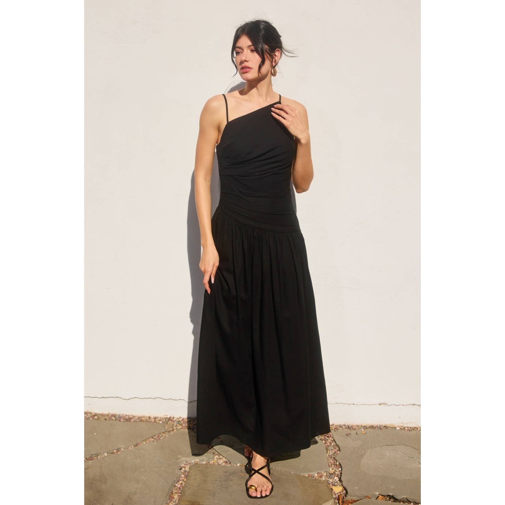 Heaven Sent Ruched Maxi Dress