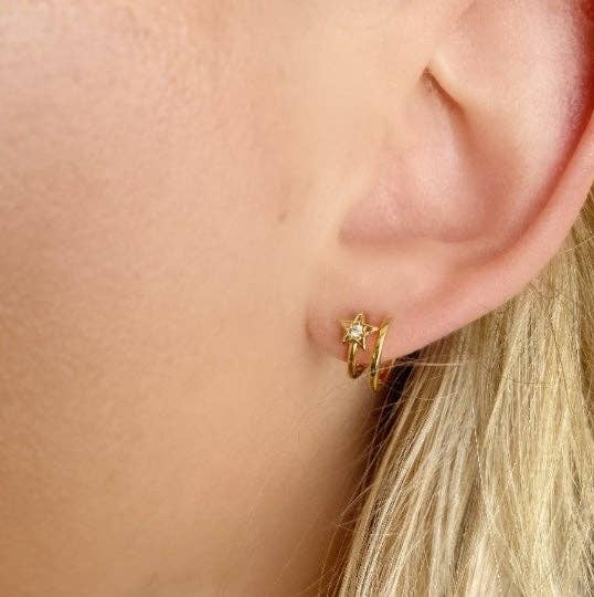 Blinking Star Stud Earrings