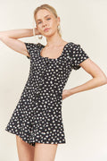 Floral Button Down Romper