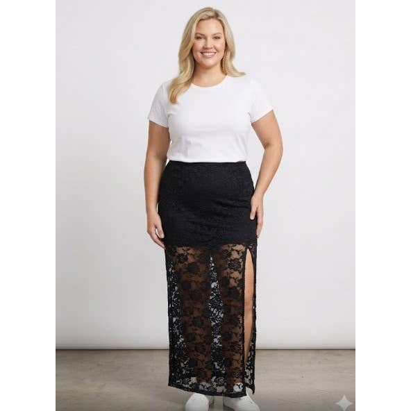 Not Your Average Lace Skirt (Plus)