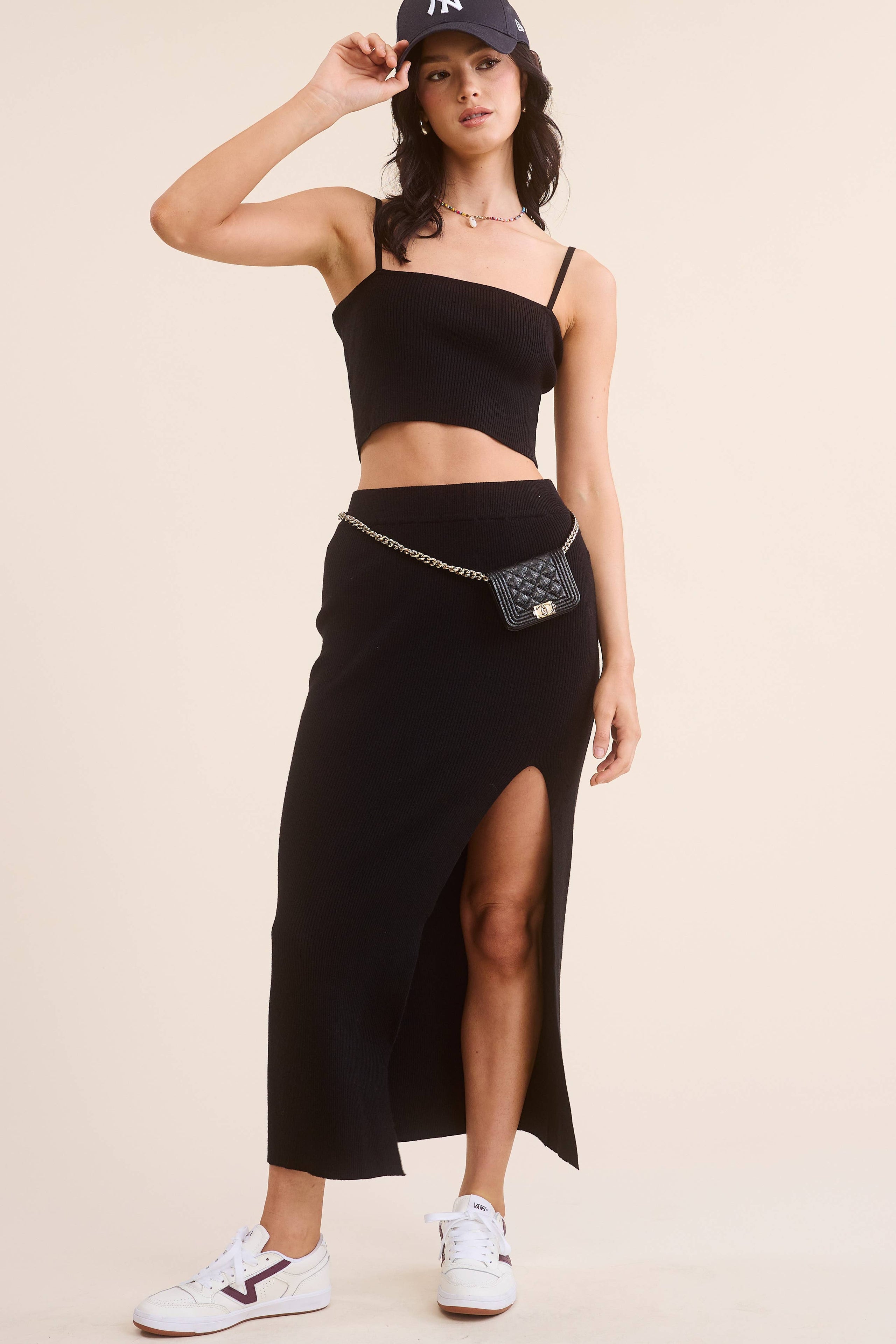 Dark Star Tank & Midi Skirt Set