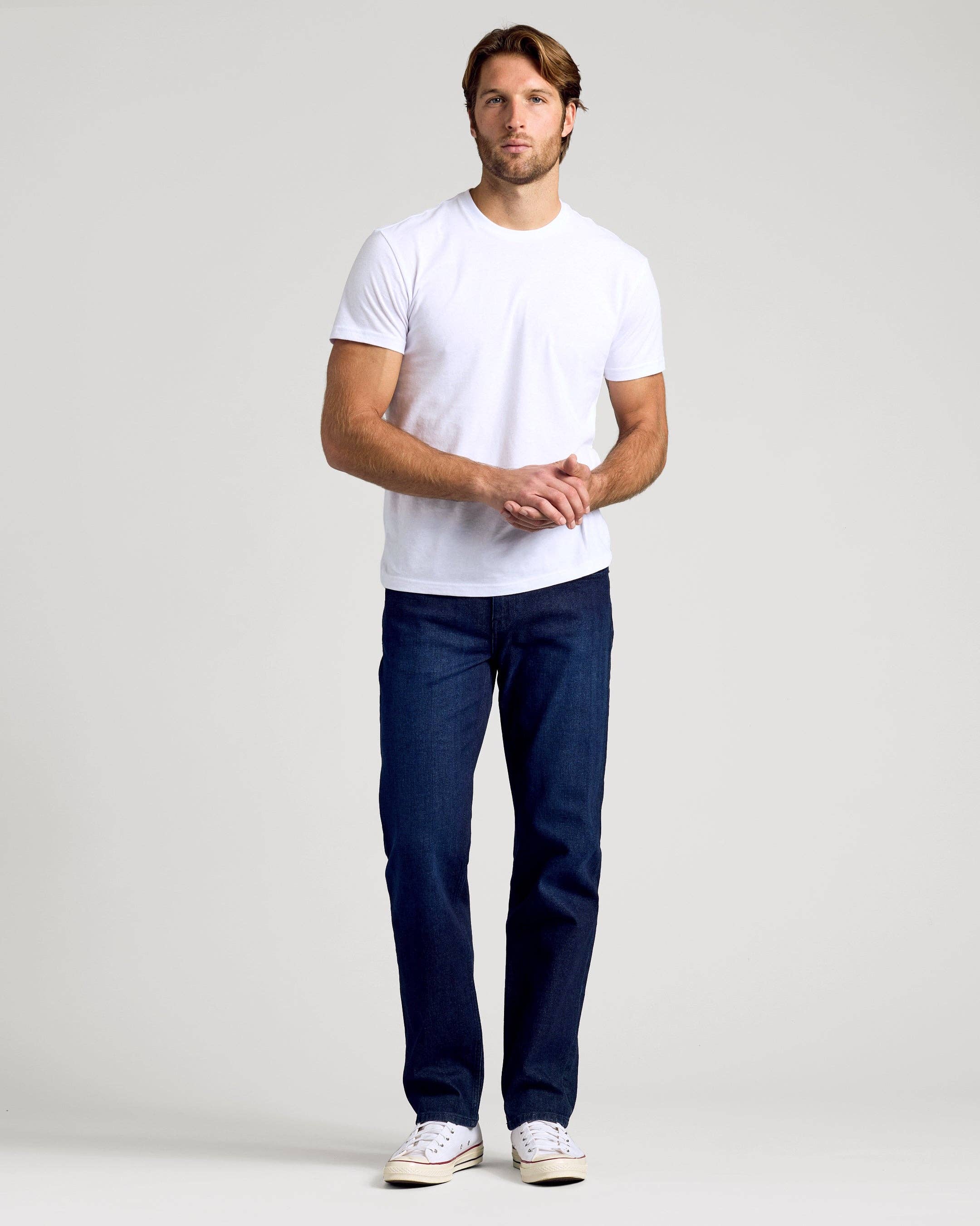Indigo Straight Denim Jeans