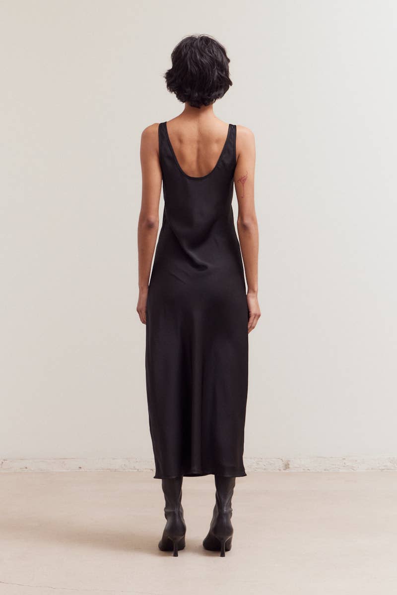 Obsidian Maxi Satin Dress