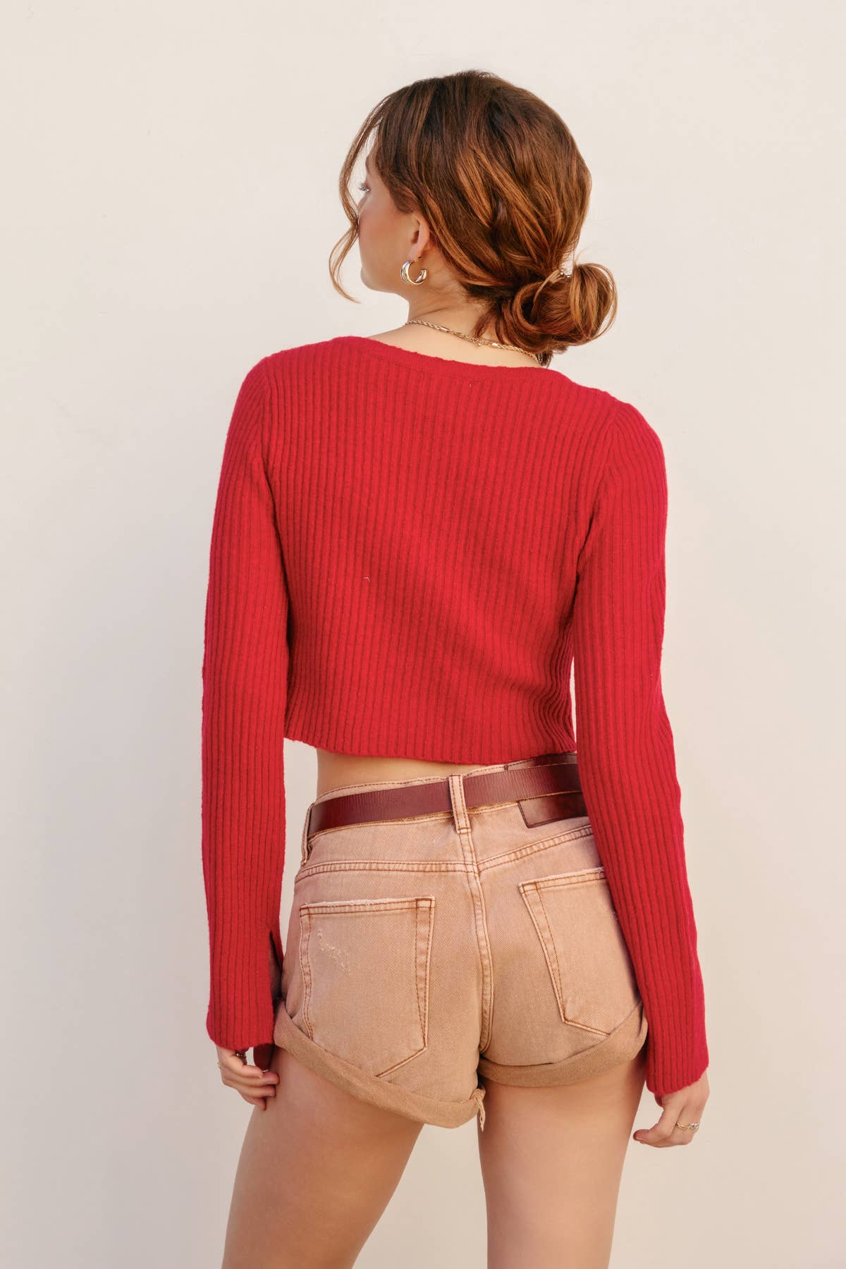 Anywhere Front Tie Sweater