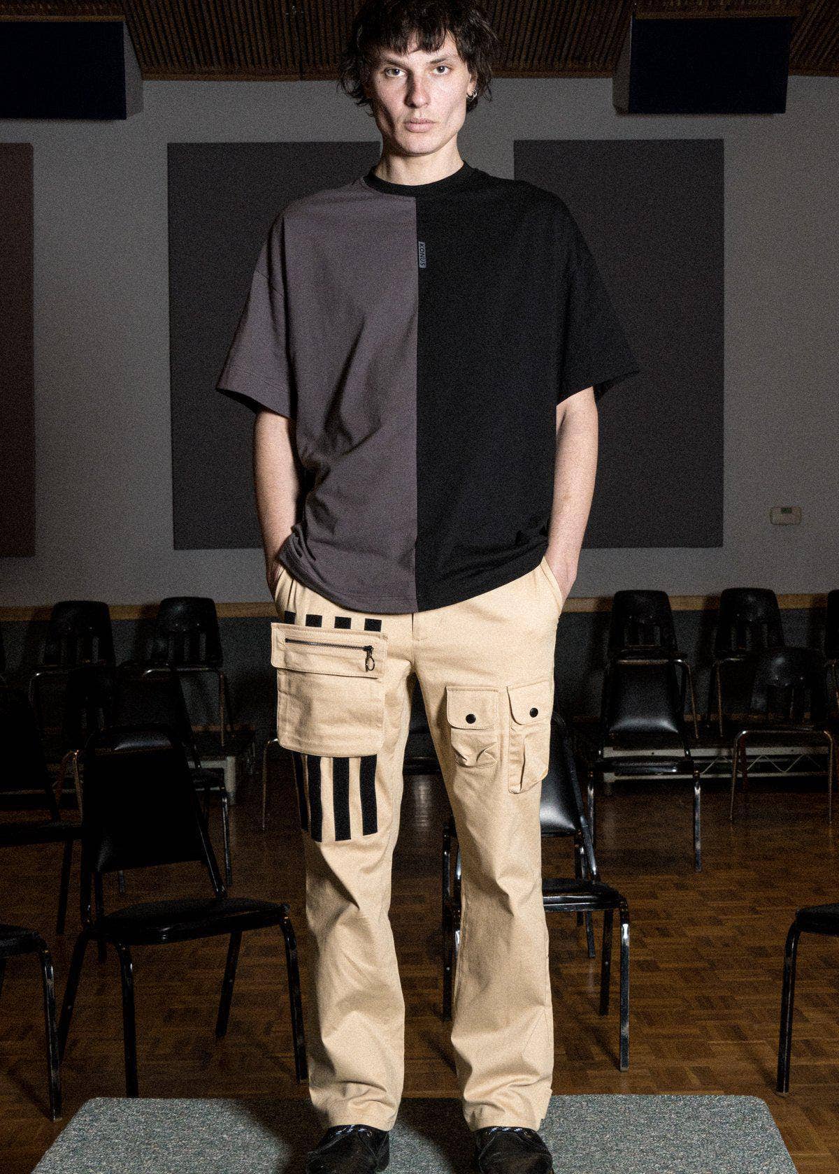 Color Blocked Oversize Tee