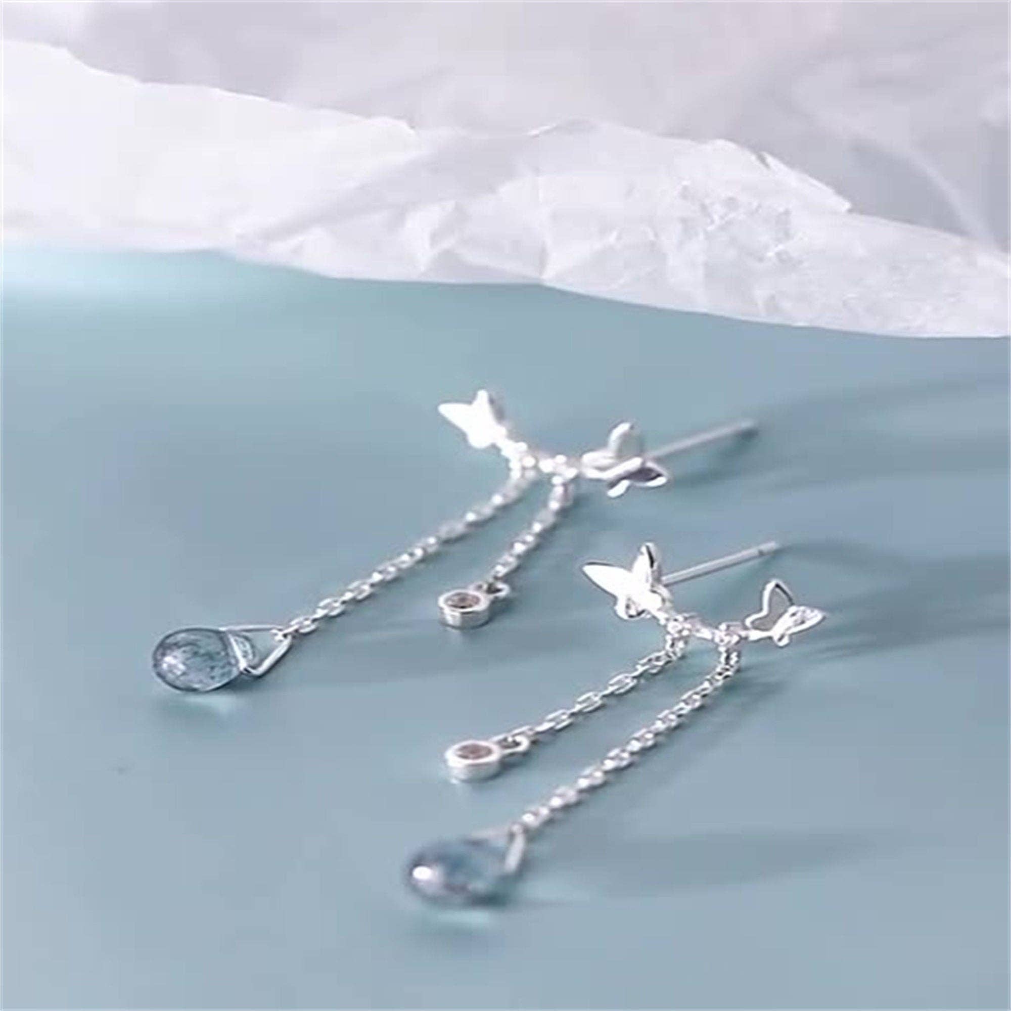 Butterfly Dangle Drop Earrings