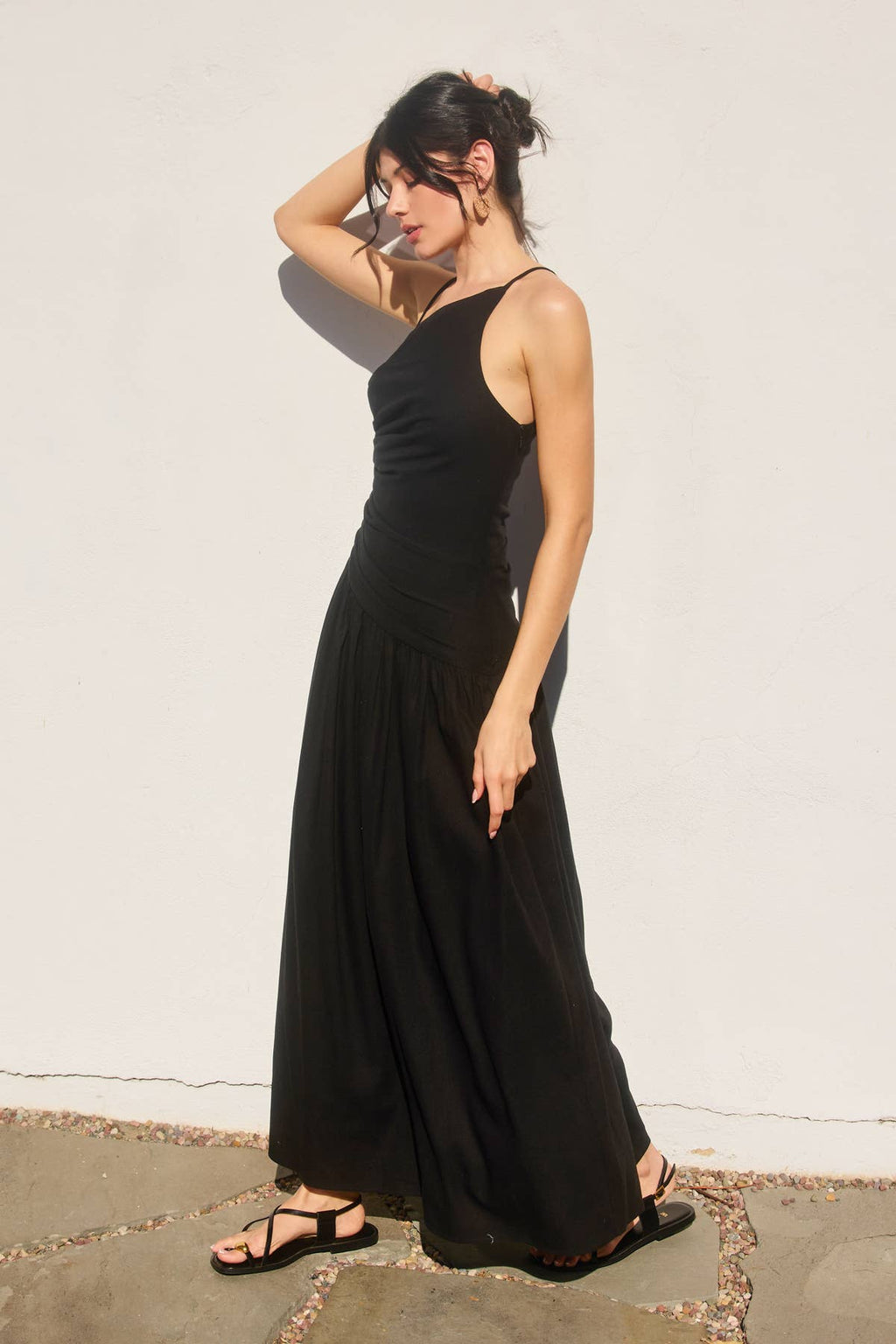 Heaven Sent Ruched Maxi Dress