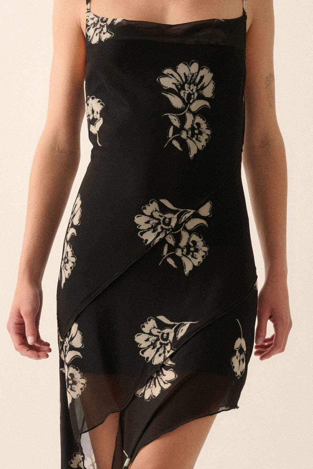 Flora Asymmetrical Mini Dress