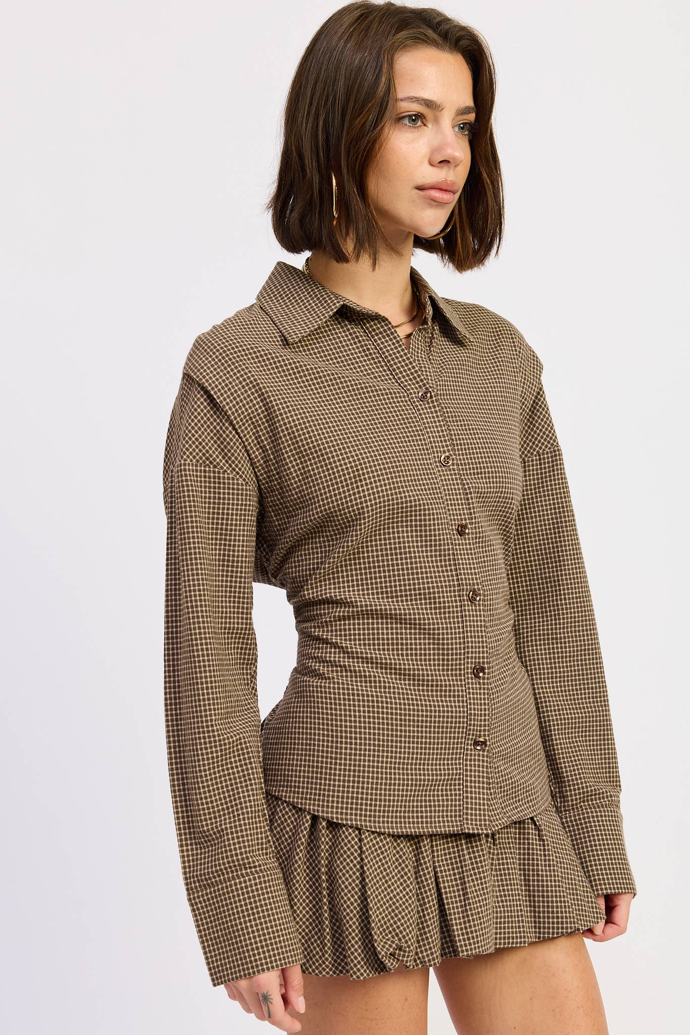 Aura Long Sleeve Button Up