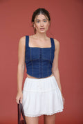 Dreamy Denim Corset Top