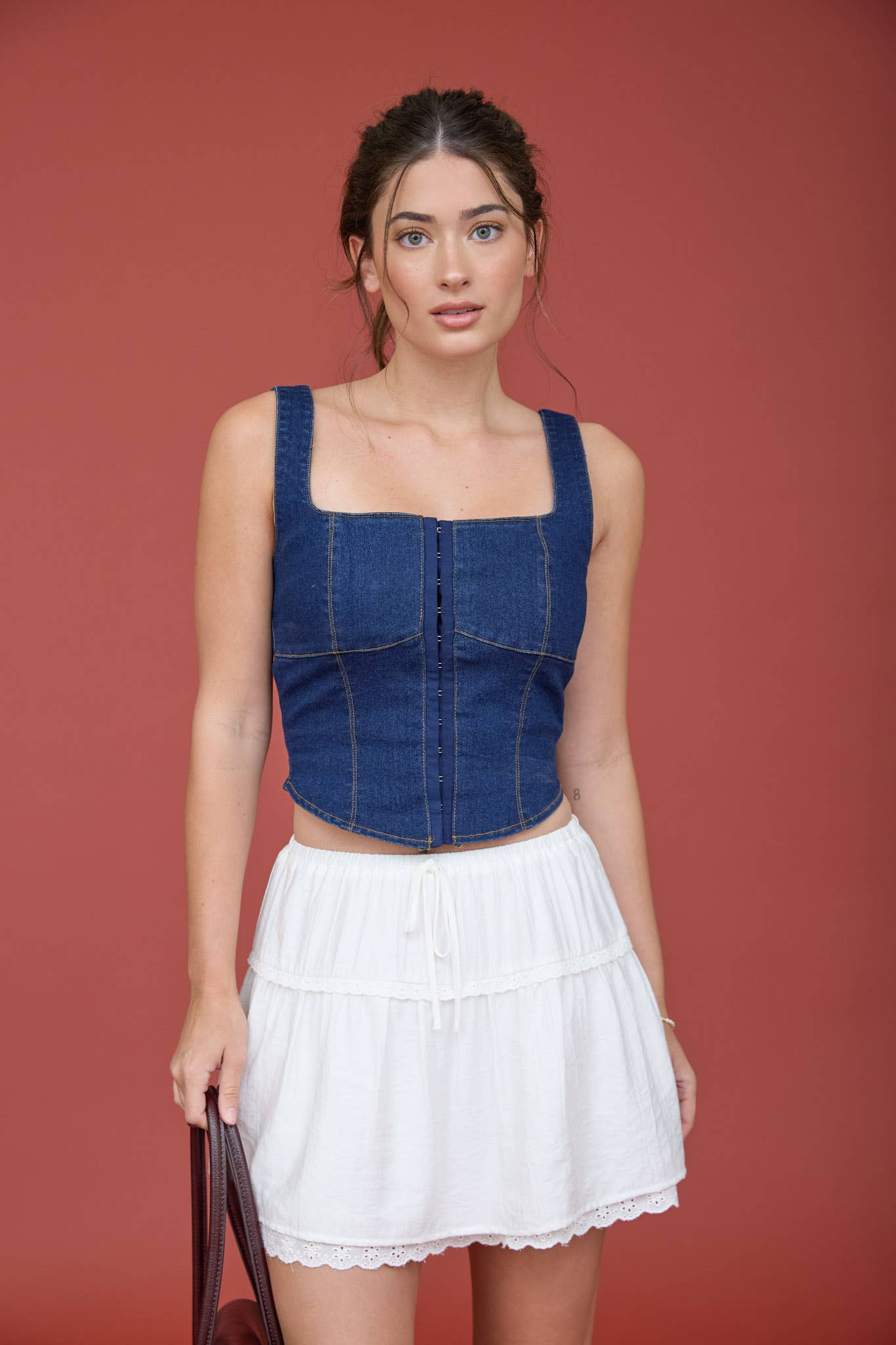 Dreamy Denim Corset Top