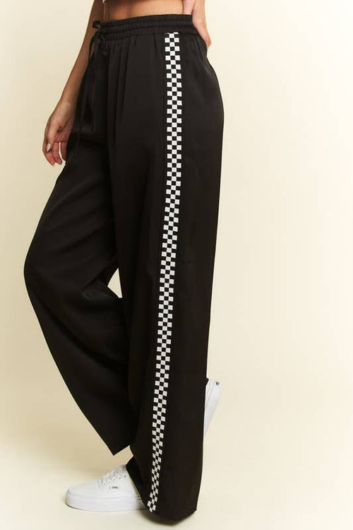 Checkmate Satin Pants