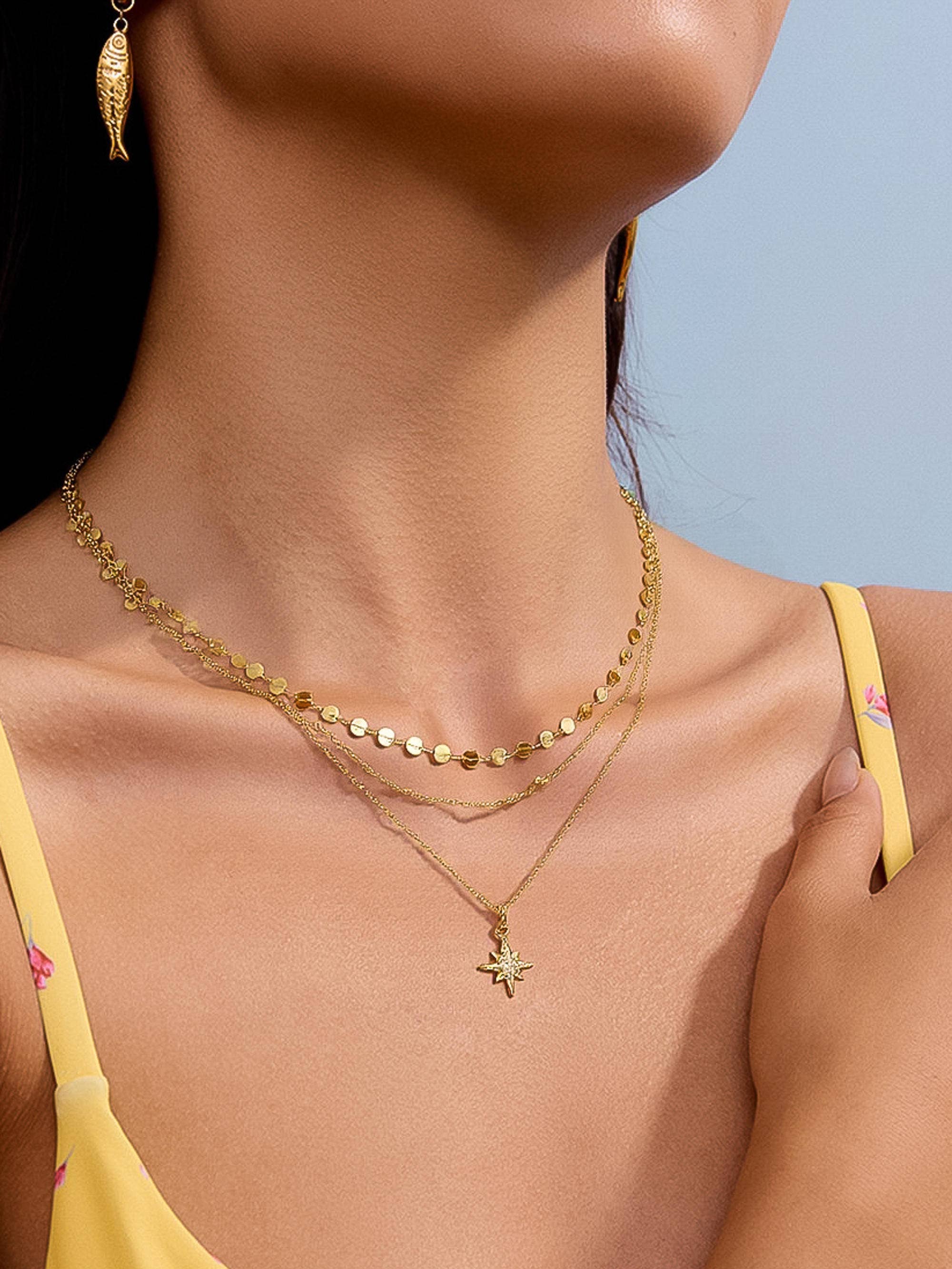 Pascal Layered Star Necklace